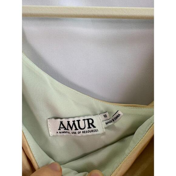 AMUR Green Elowen Mini Dress Size 12 with Minor Fabric Pull ex-RTR - Picture 7 of 8